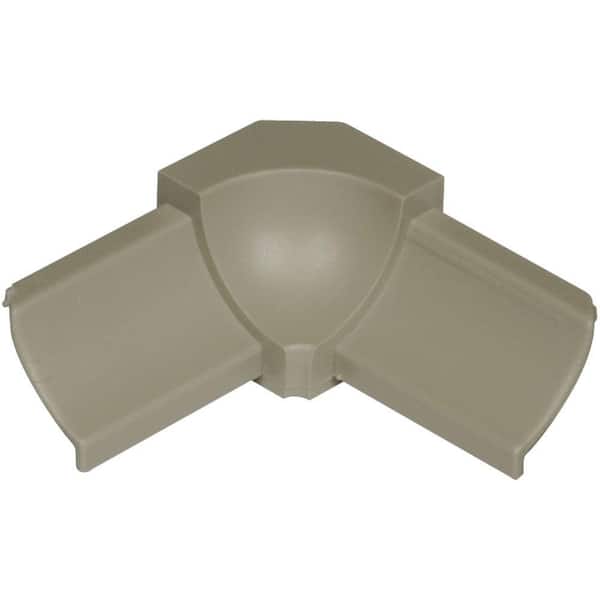 Schluter Dilex-PHK Grey 1/2 in. x 1 in. PVC 90 Degree Inside Corner