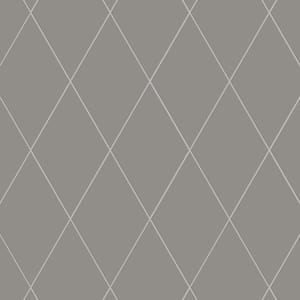 Rhombus Smooth Dark Grey 5-1/2 in. x 9-1/2 in. Porcelain Floor and Wall Take Home Tile Sample