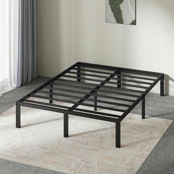 Zinus Yelena Black Metal Full Platform Bed Frame HDMPSC14F The Home