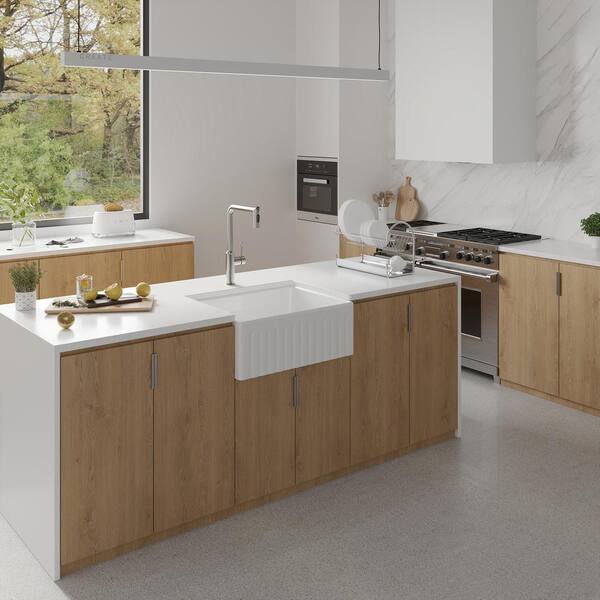 Have a question about RAINLEX Fireclay 33 in. L x 20 in. W