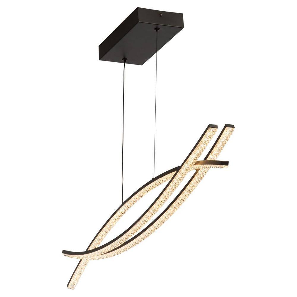 Nova Black Aluminum LED Indoor/Outdoor Pendant Light