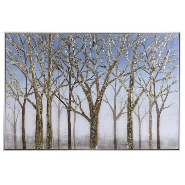 StyleCraft Ember Framed Nature Wall Art 33 in. x 48 in. Timber Sky