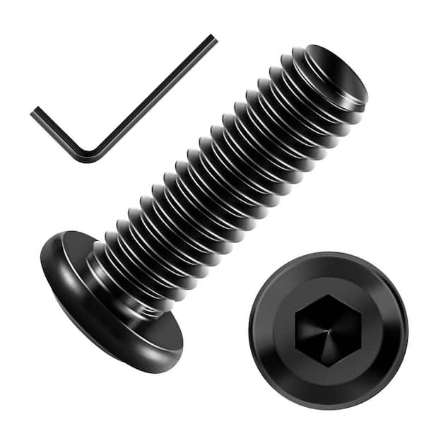 M10 x 25 mm Black Oxide Stainless Steel Hex Socket Cap Head Socket Head Cap Screws (20-Pack)