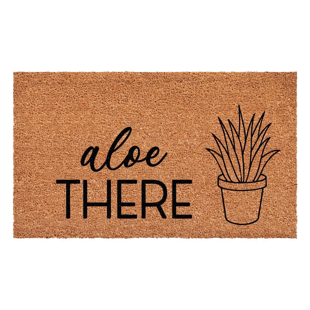 Aloe There Doormat Multi-Colored 17 in. x 29 in. Indoor or Outdoor Doormat price history on PriceWatchPro