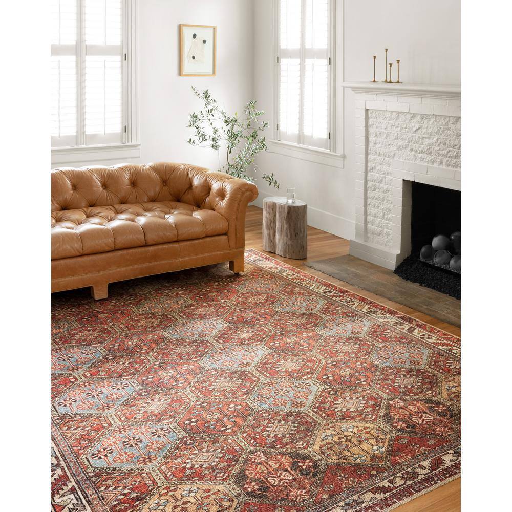 Hand-Knotted Red Oriental Synthetic 7'6" x 9'6" Rug