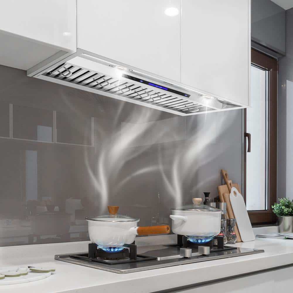 VEVOR 30-Inch Stainless Steel 4-Speed Ducted Range Hood
