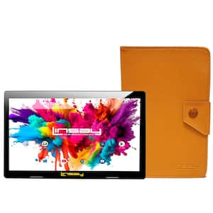 10.1 in. High End Octa Core Tablet 128GB Android 13 with Orange Protective Case