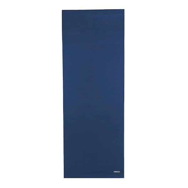 68 in. x 4.5 in. Premium Yoga Mat, 1/4 in. Thick Non-Slip Lightweight Sticky 0.75 sq. ft. Exercise Mat - Navy