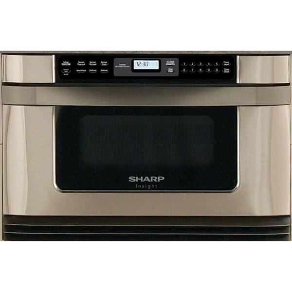 Sharp Refurbished Insight 1.0 cu. ft. Microwave in Stainless Steel with Sensor Cooking-DISCONTINUED