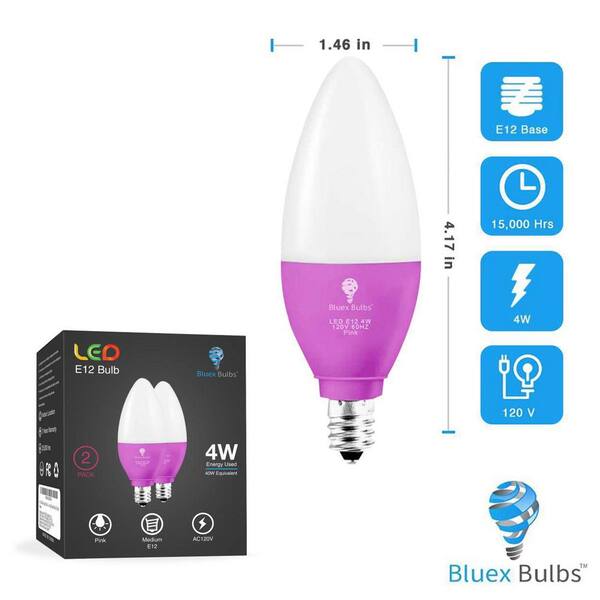 40 watt pink light bulbs outlet