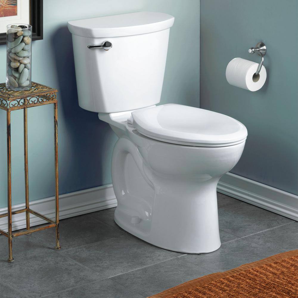 White Round Two-Piece High Efficiency Toilet