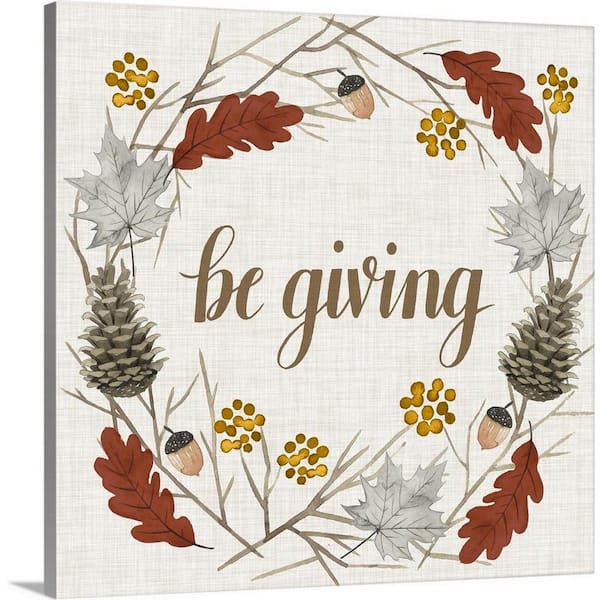 GreatBigCanvas 24 in. x 24 in. Contemporary Autumn Collection E by World Art Group Canvas Wall Art