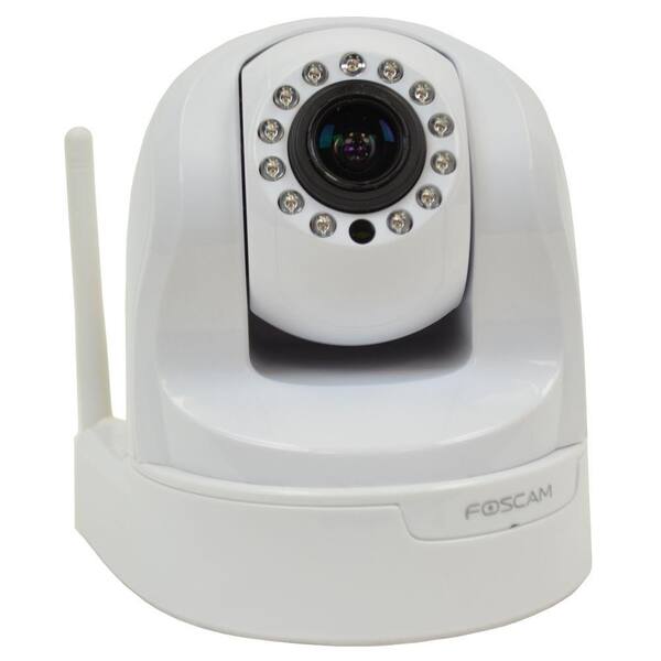 Foscam Wireless 960p IP Dome Shaped Indoor Surveillance Camera with Optical Zoom - White