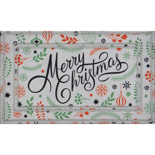 Merry Christmas 18 in. x 30 in. Doormat