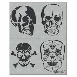 Skull Stencil 4-Pack