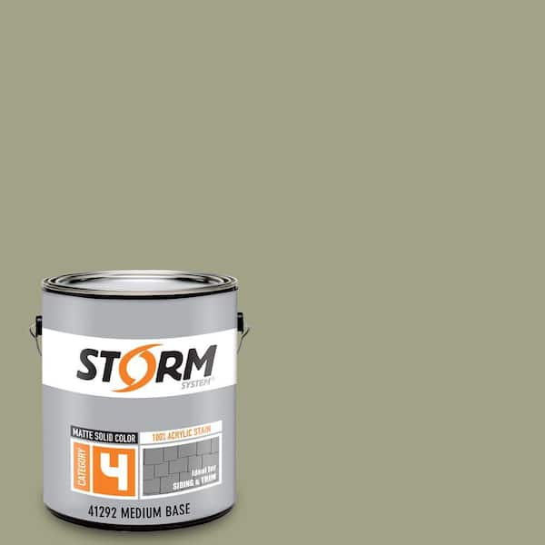 Storm System Category 4 1 gal. Irish Tweed Matte Exterior Wood Siding 100% Acrylic Latex Stain