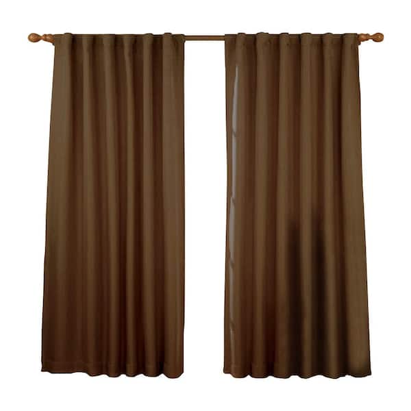 Eclipse Mushroom Rod Pocket Blackout Curtain - 52 in. W x 84 in. L