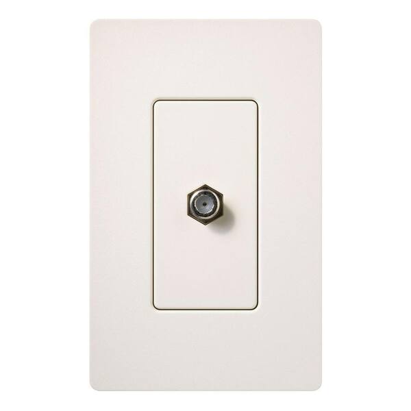 Claro Coaxial Cable Jack, Biscuit (SC-CJ-BI)