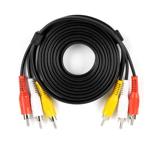 Punto de exclamación Sermón Crítico Commercial Electric 12 ft. Audio and Video Cable with RCA Plugs 772795 -  The Home Depot