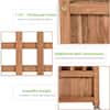 50 in. Wood Planter Box with Trellis for Climbing Plants