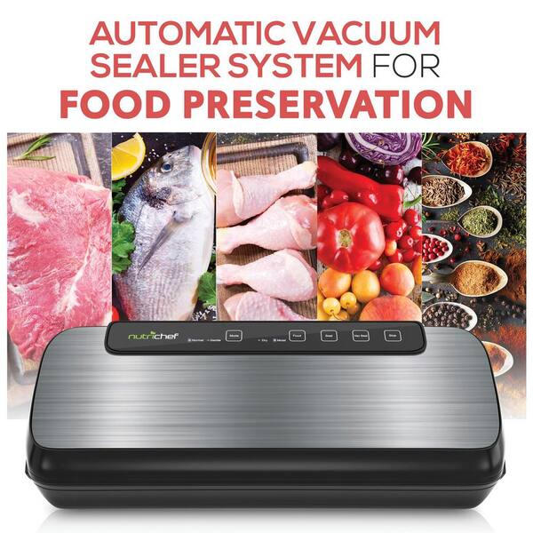 nutrichef pkvs20sts automatic vacuum sealer system