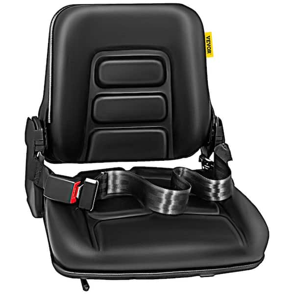 VEVOR Universal Adjustable Forklift Seat with Safety Belt Full Suspension Seat Replacement for Heavy Mechanical Seat