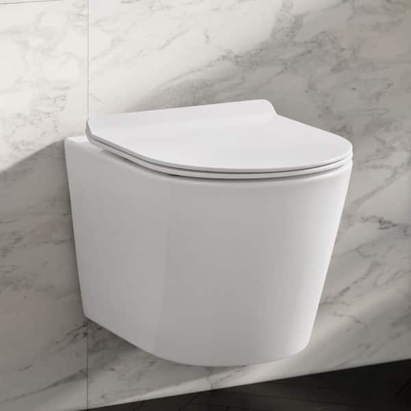 Calice Wall Hung Round Toilet Bowl Only in Glossy White
