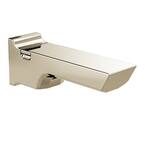 Pivotal 9 in. Pull-up Diverter Tub Spout in Lumicoat Polished Nickel