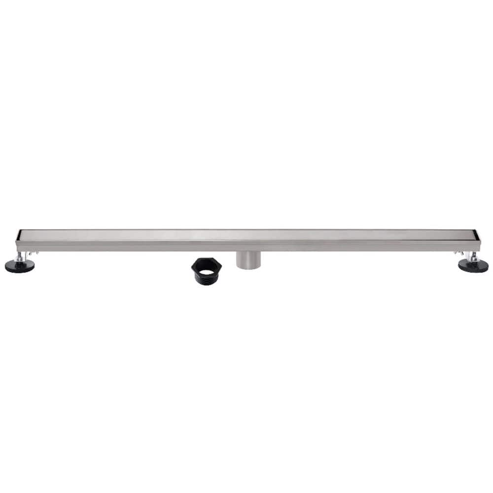 Watercourse 60 in. Stainless Steel Linear Shower Drain with Tile-In Pattern in Brushed Nickel price history on PriceWatchPro