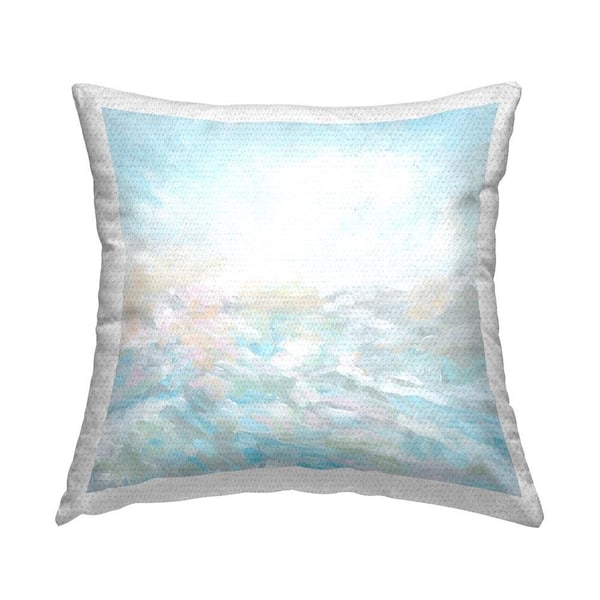 Stupell Industries Blue Subtle Landscape Outdoor Printed Throw Pillow by June Erica Vess