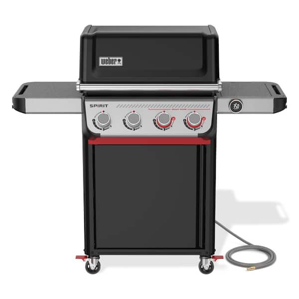 Spirit Smart EX-425C 4-Burner Natural Gas Grill in Black with Wi-Fi Enabled Digital Thermometer