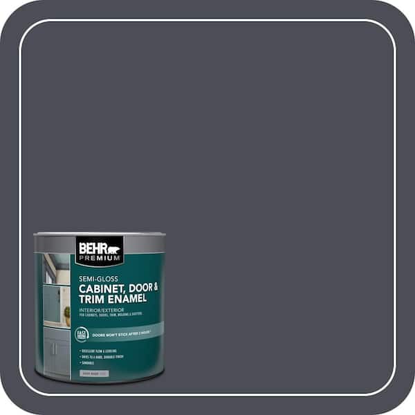 1 qt. #PPU15-20 Poppy Seed Semi-Gloss Enamel Interior/Exterior Cabinet, Door & Trim Paint