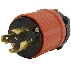 NEMA L15-30P 3-Phase 30 Amp 250-Volt 4-Prong Locking Male Plug with UL, C-UL Approval