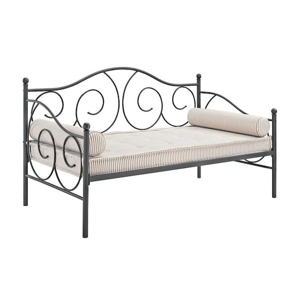 DHP Vanya Silver Metal Twin Size Daybed DE79393 - The Home Depot