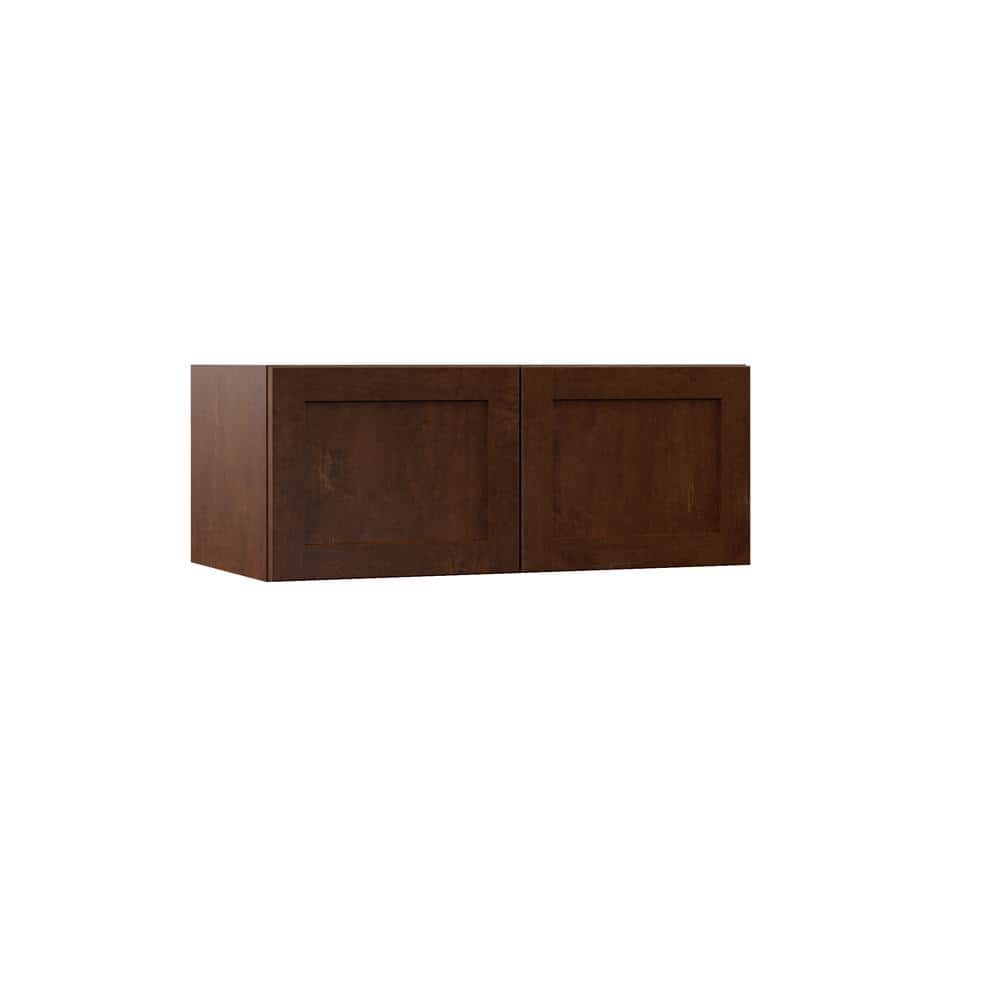 Designer Series Soleste Assembled 30x12x15 in. Deep Wall Bridge Kitchen Cabinet in Spice price history on PriceWatchPro
