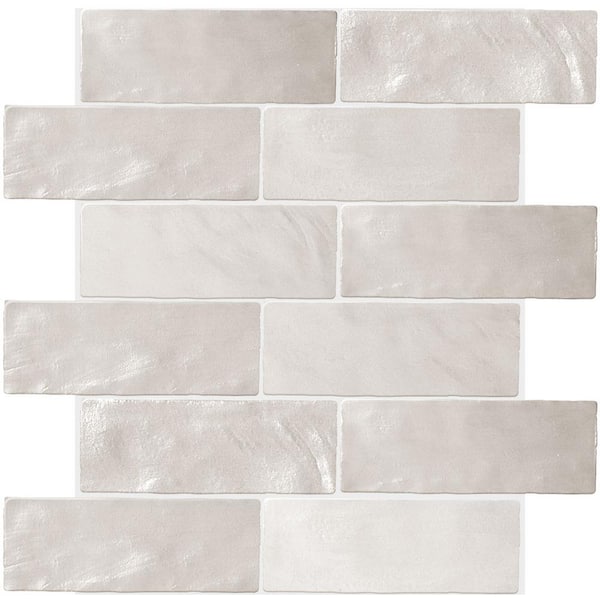 Mallorca White Ceramic Subway Tile 2.5x8