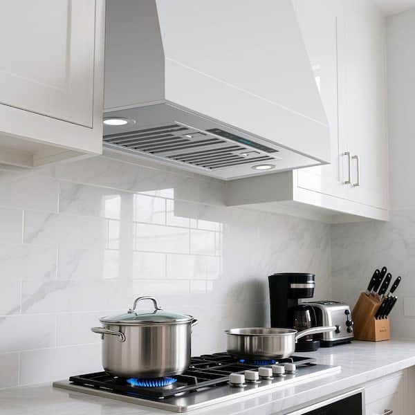 INATECK 36 in. 900 CFM Convertible Insert Range Hood in Stainless