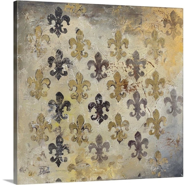 GreatBigCanvas 36 in. x 36 in. "Fleur de Lis" by Patricia Pinto Canvas Wall Art