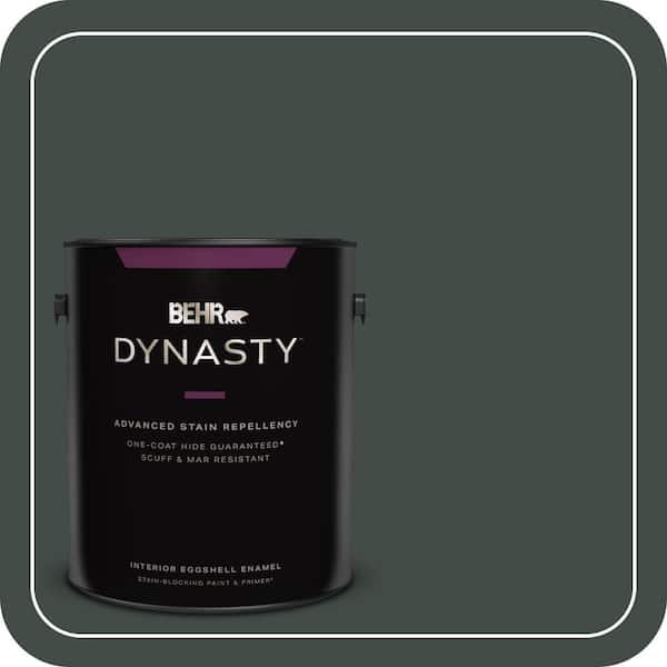 BEHR DYNASTY 1 gal. Home Decorators Collection #HDC-CL-21 Sporting Green Eggshell Enamel Interior Stain-Blocking Paint & Primer