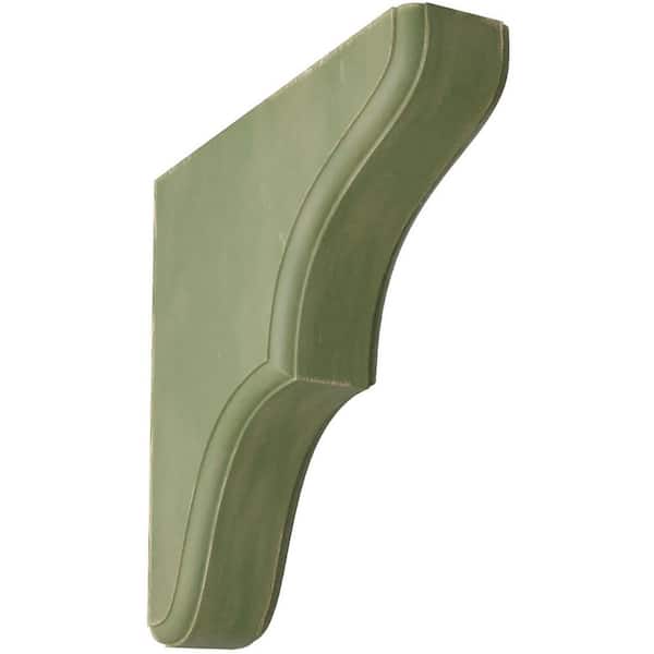 1-3/4 in. x 7-1/2 in. x 7-1/2 in. Restoration Green Stratford Wood Vintage Decor Bracket
