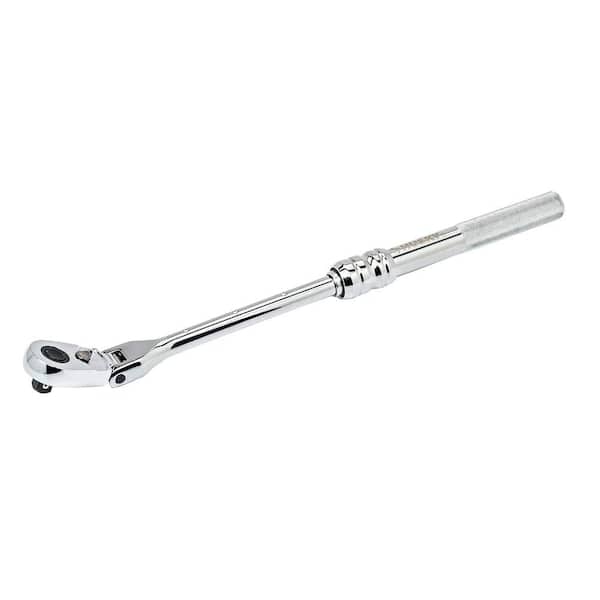 Husky 3/8 in. Drive Flex-Head Extendable Ratchet H38FERAT - The