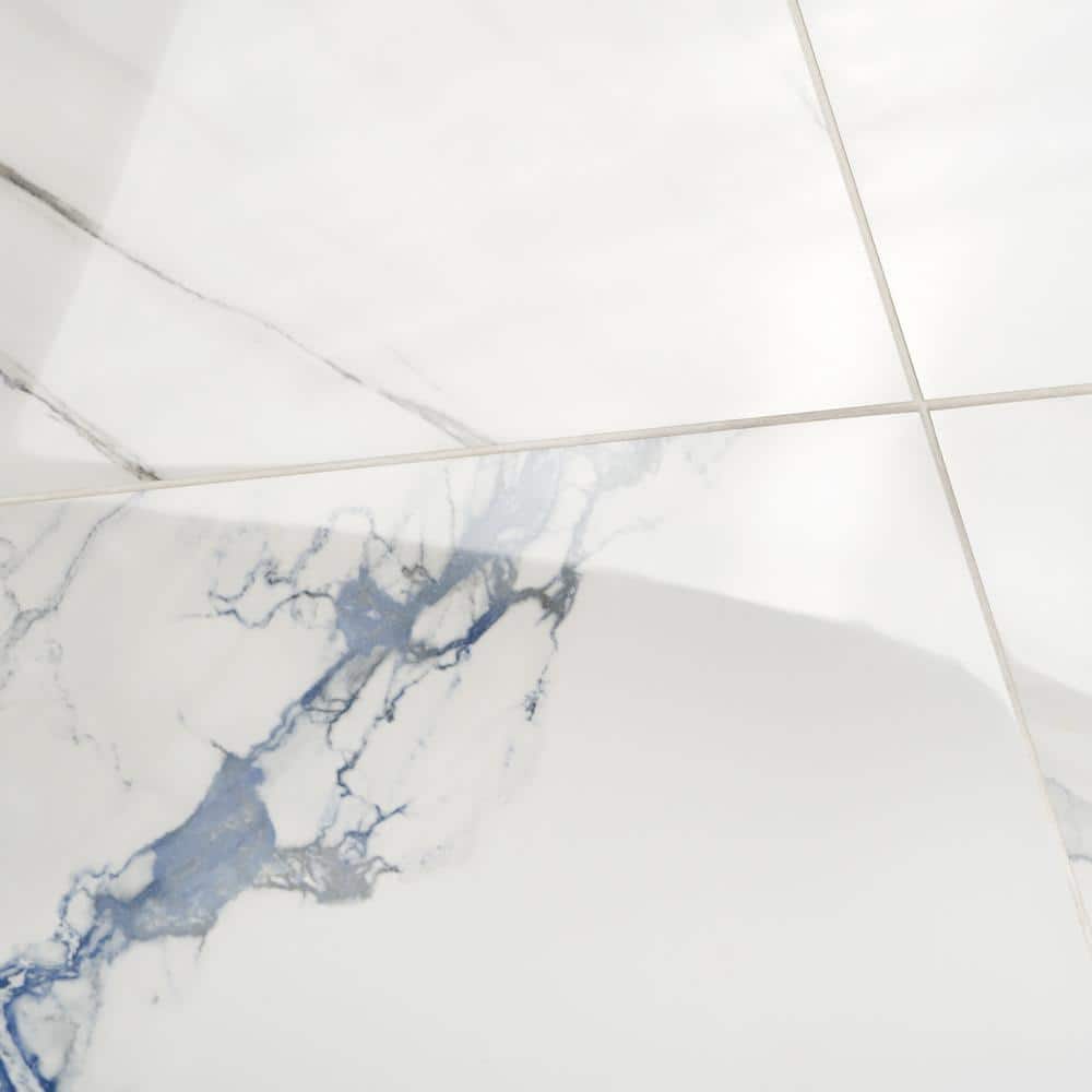 Calacatta Indigo 12" x 24" Polished Porcelain Floor and Wall Tile