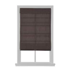 Cordless Light Filtering Fabric Roman Shade 36X64 Coffee