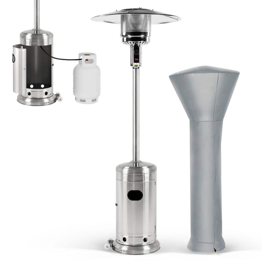 46000 BTU Commercial Stainless Steel Propane Heater with Cover