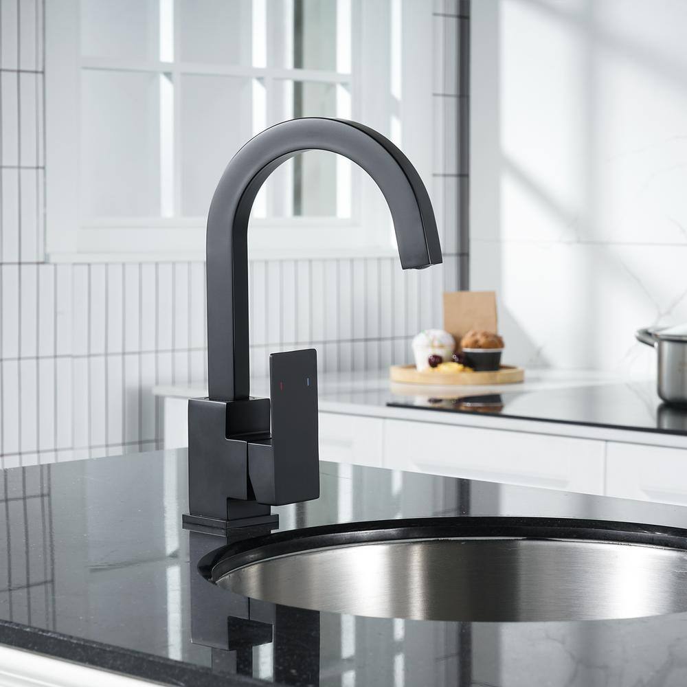 Matte Black Stainless Steel Single Handle Bar Faucet