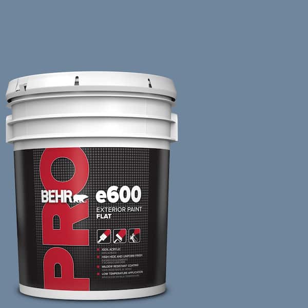 BEHR PRO 5 gal. #S520-5 Thundercloud Flat Exterior Paint