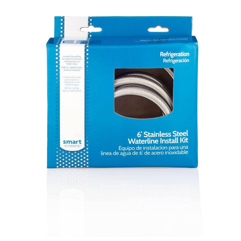 6 ft. Stainless Steel Refrigerator Waterline Kit