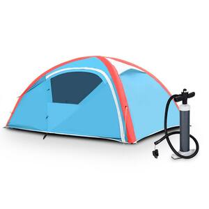 3-Person Inflatable Camping Waterproof Tent with Bag And Pump