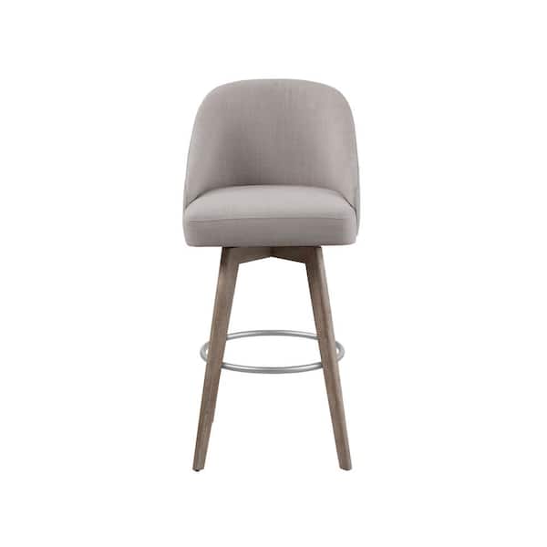 Madison Park Walsh 30 in. Grey Wood Bar Stool