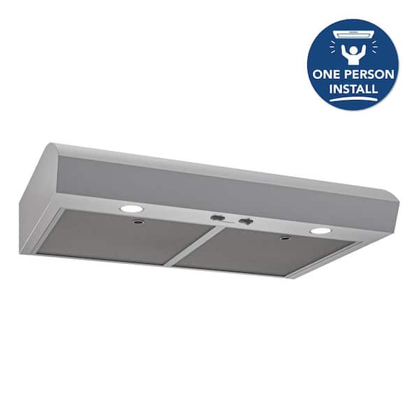 MTR Series 30 in. 350 Max Blower CFM, Convertible Under Cabinet Range Hood, Stainless Steel, ENERGY STAR